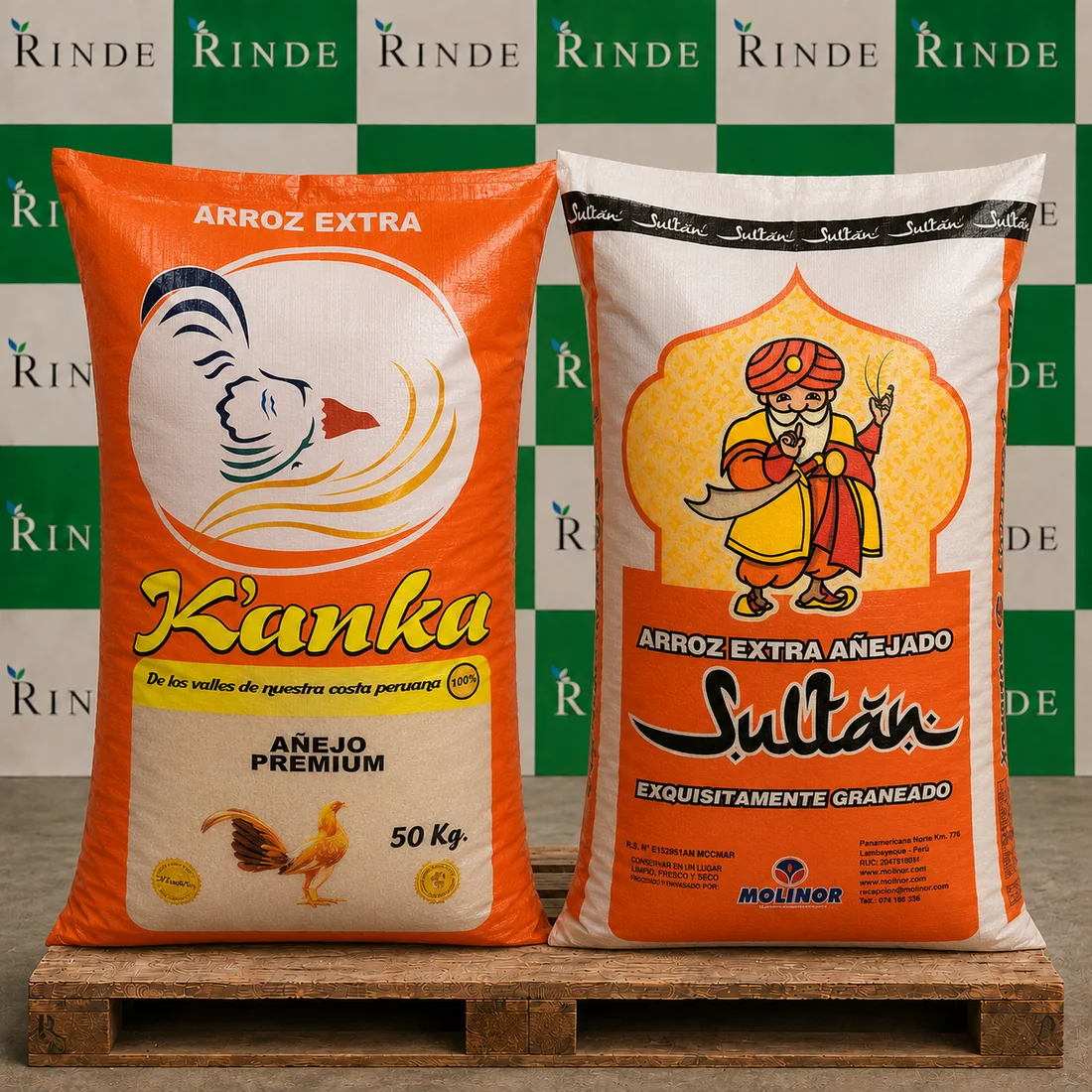 Sacos de arroz extra añejo Kanka y Sultán