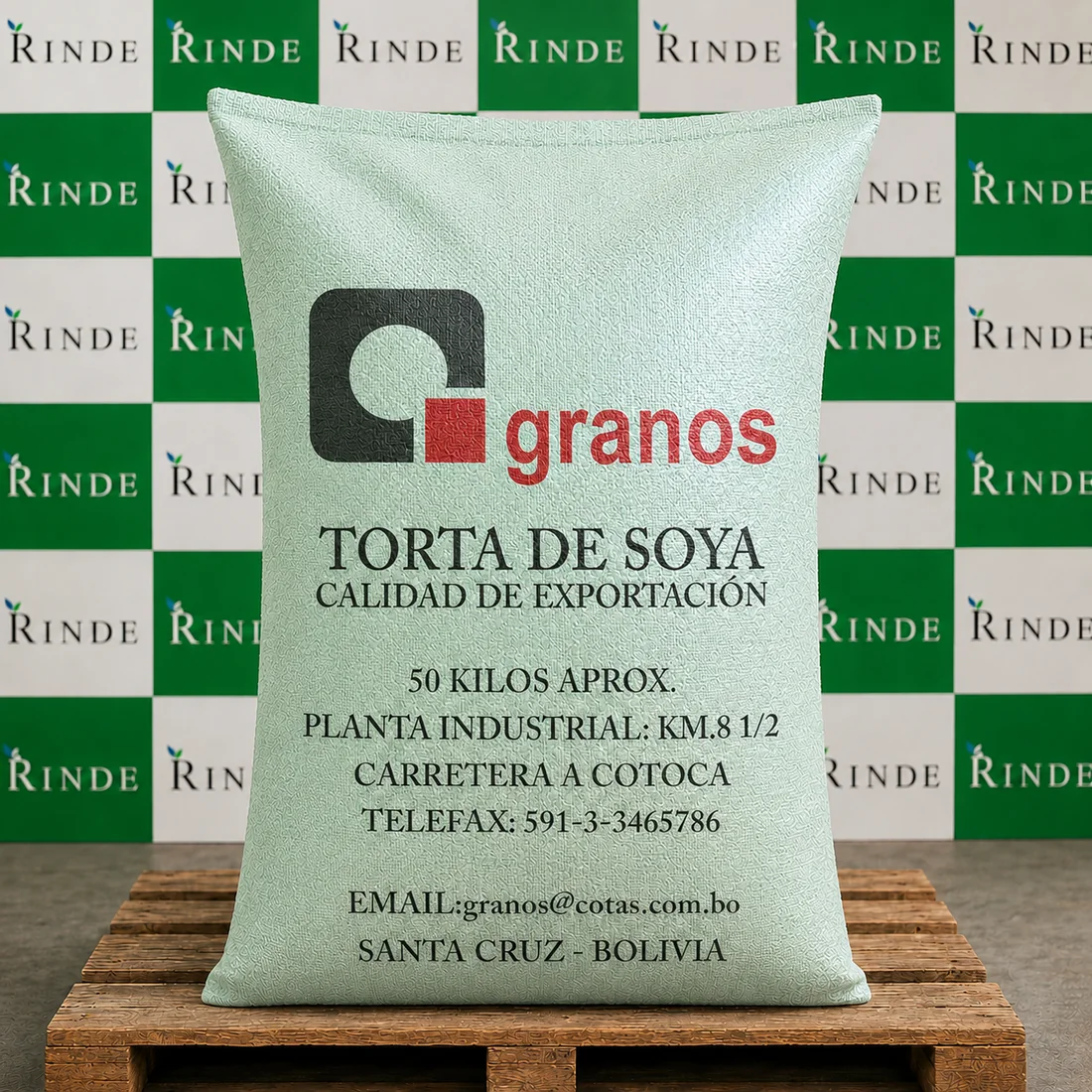 Torta de Soya Hi Pro Plus, saco verde de 50 kg